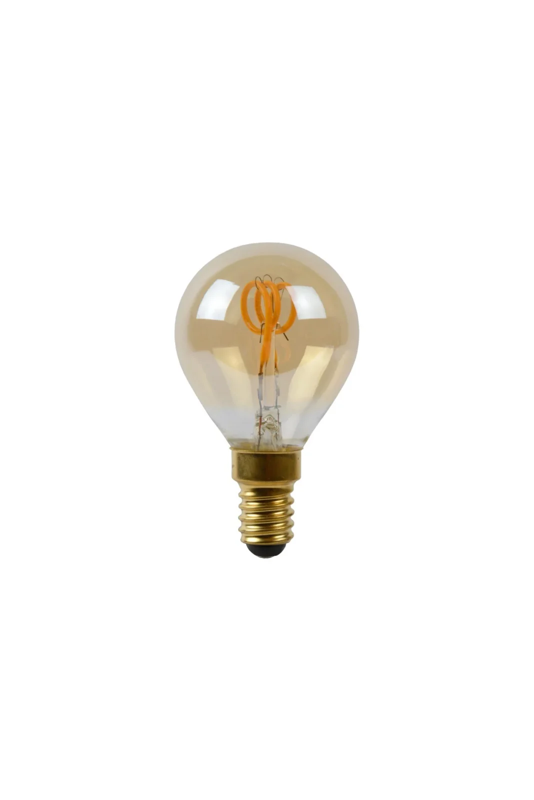 Lucide P45 - u017diarovka s vlu00e1knom - u00d8 4,5 cm - LED tlmenu00e1. - E14 - 1x3W 2200K - jantu00e1rovu00e1