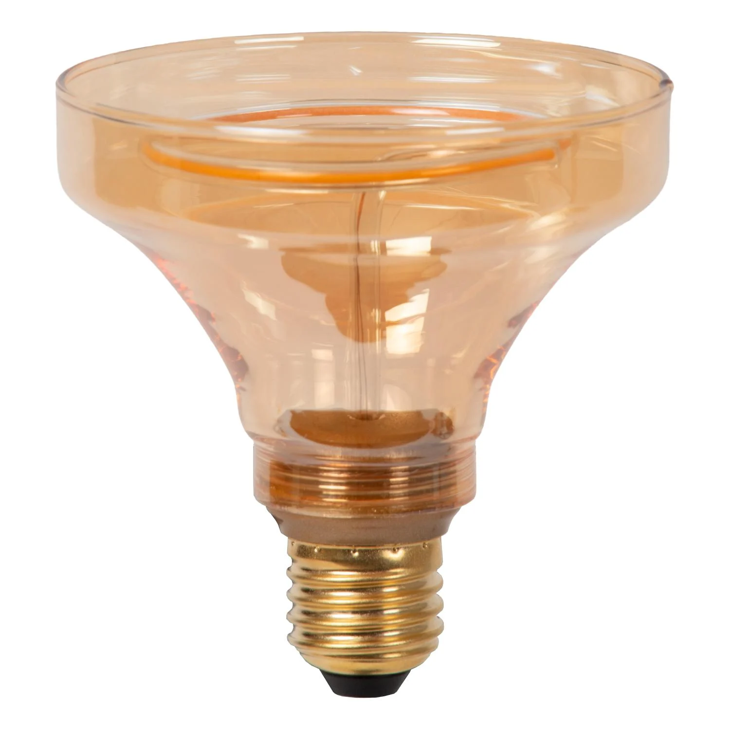 Lucide GO100 - u017diarovka s vlu00e1knom - u00d8 10 cm - LED Dim. - E27 - 1x4W 2200K - jantu00e1rovu00e1