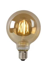 Lucide G95 - u017diarovka s vlu00e1knom - u00d8 9,5 cm - LED tlmenu00e1. - E27 - 1x5W 2700K - jantu00e1rovu00e1