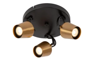 Lucide EMILE - Stropnu00e9 reflektory - u00d8 23 cm - 3xGU10 - Matt Gold / Brass