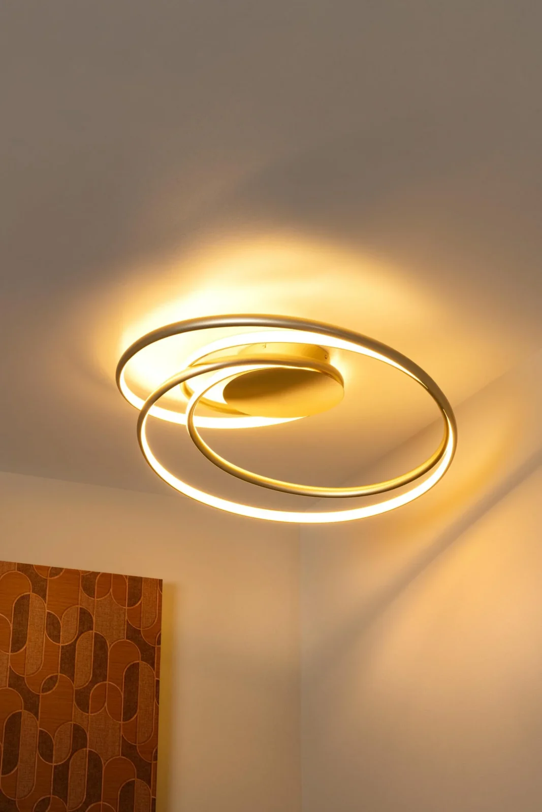 Lucide SARDANA - Zapustenu00e9 stropnu00e9 svetlo - LED tlmenu00e9. - 1x54W 2700K - matnu00e9 zlato / mosadz | Pru00e9miovu00e9