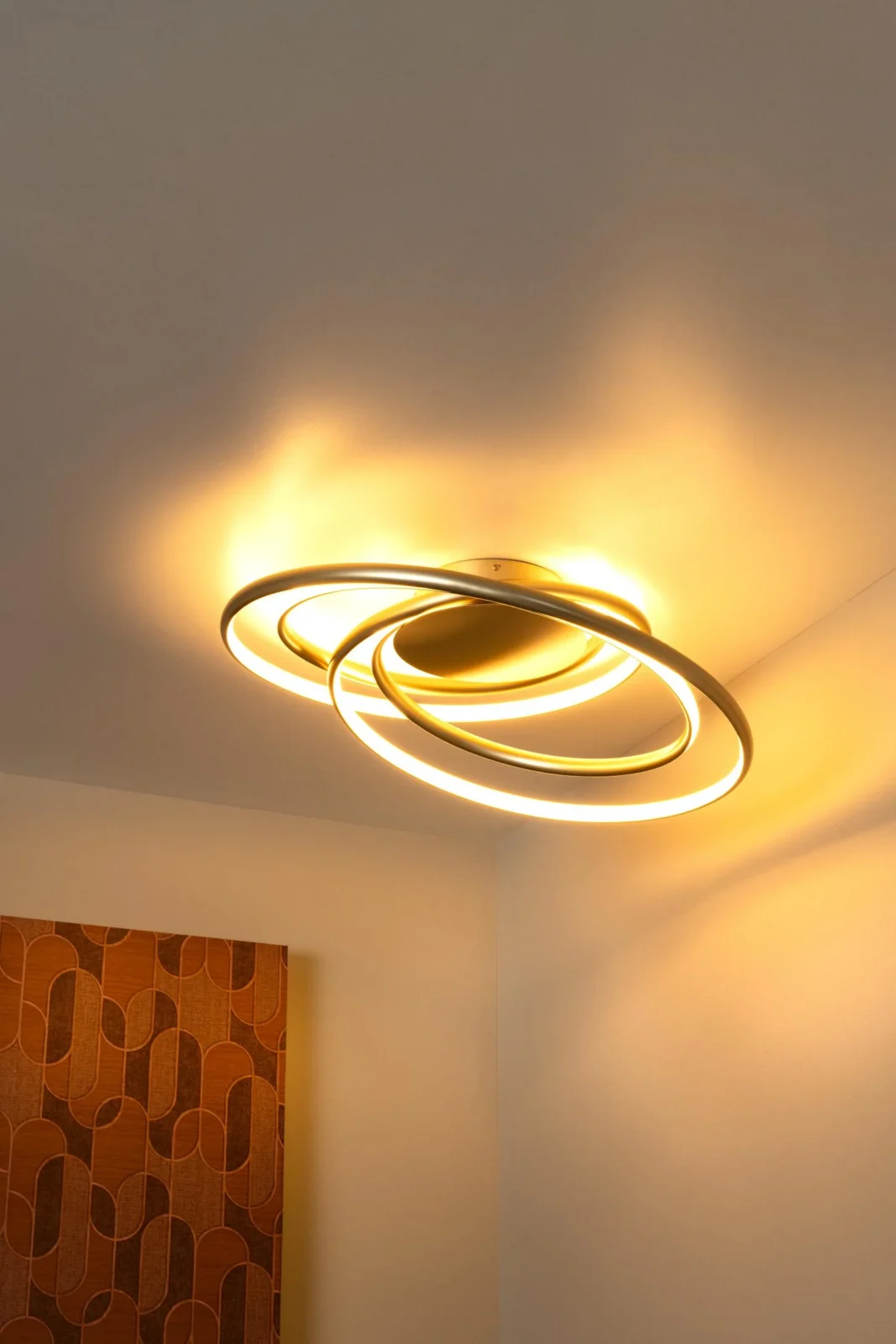 Lucide SARDANA - Zapustenu00e9 stropnu00e9 svetlo - LED tlmenu00e9. - 1x54W 2700K - matnu00e9 zlato / mosadz | Pru00e9miovu00e9