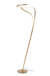 Lucide SARDANA - Stojacia lampa - u00d8 44 cm - LED tlmenu00e1 - 1x28W 2700K - Matt Gold / Brass | Pru00e9miovu00e9