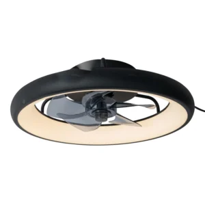 Lucide KARRUSEL - Stropnu00fd ventilu00e1tor so svetlom - u00d8 48 cm - LED Dim. - CCT - 1x36W 2700K/4000K - u010dierna - Essential