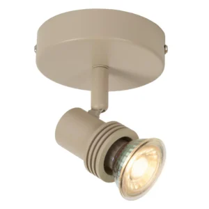 Lucide KIANTI - Stropnu00e9 reflektory - u00d8 10 cm - 1xGU10 - Taupe