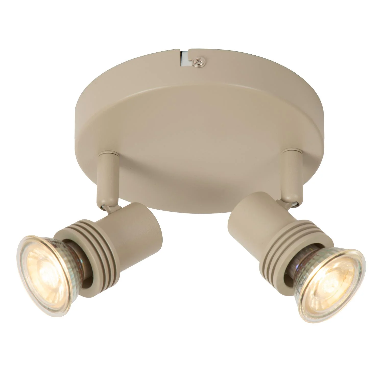 Lucide KIANTI - Stropnu00e9 reflektory - u00d8 15 cm - 2xGU10 - Taupe