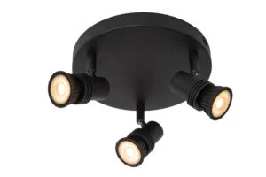 Lucide KIANTI - Stropnu00e9 reflektory - u00d8 21 cm - 3xGU10 - u010dierne