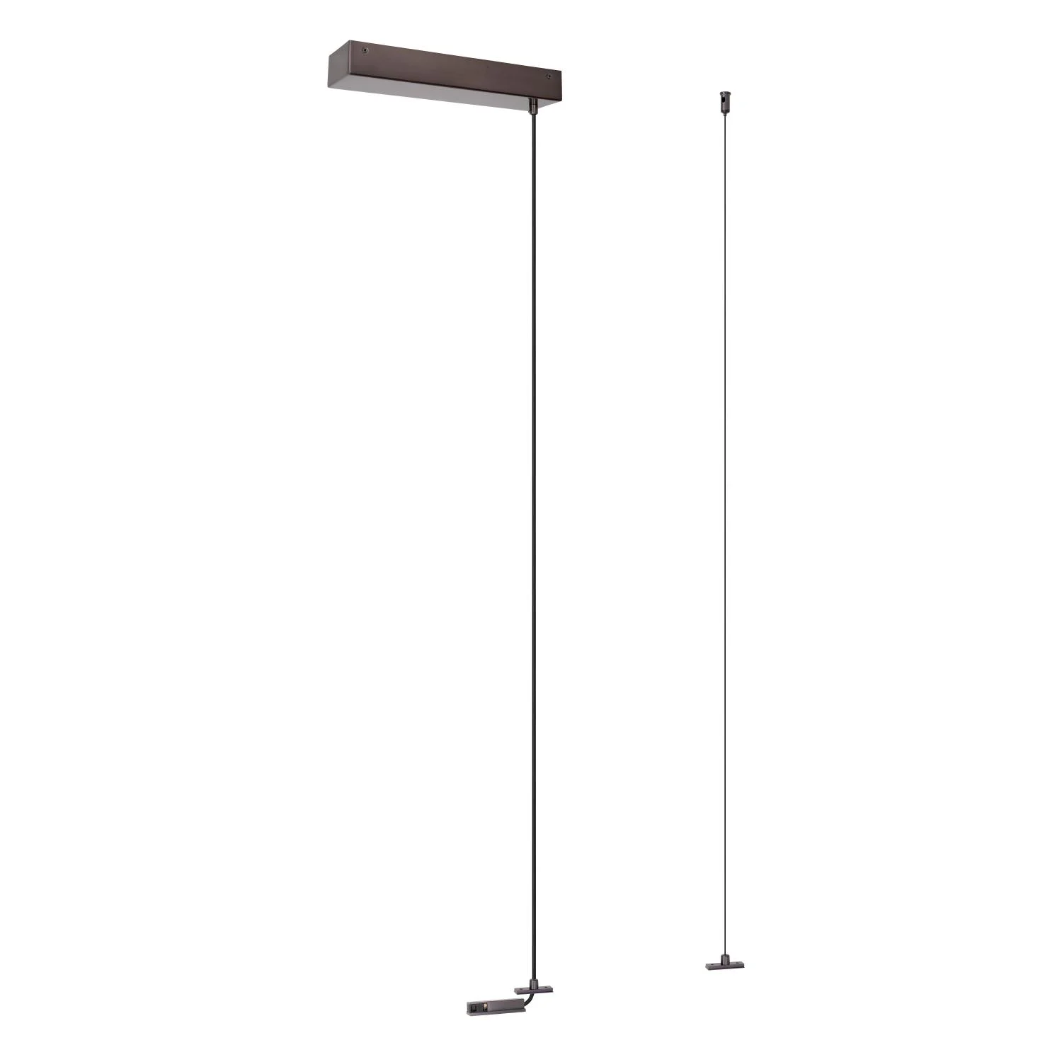 Lucide Premium LINIAL zavesenie s montu00e1u017enou zu00e1kladu0148ou - 1-okruhovu00fd osvetu013eovacu00ed systu00e9m - Smart - 48V pu00e1s - Satin Gun Metal