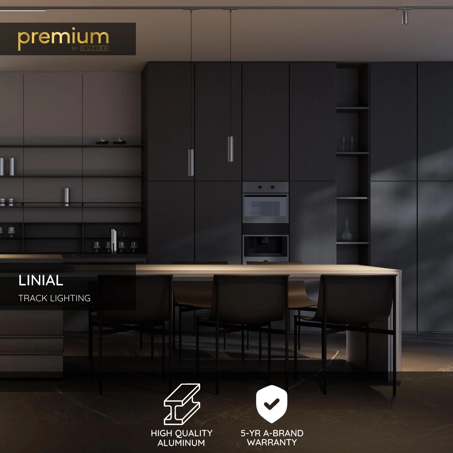 Lucide Premium LINIAL T-konektor - 1-okruhovu00fd osvetu013eovacu00ed systu00e9m - Smart - 48V kou013eajnica - Satin Gun Metal