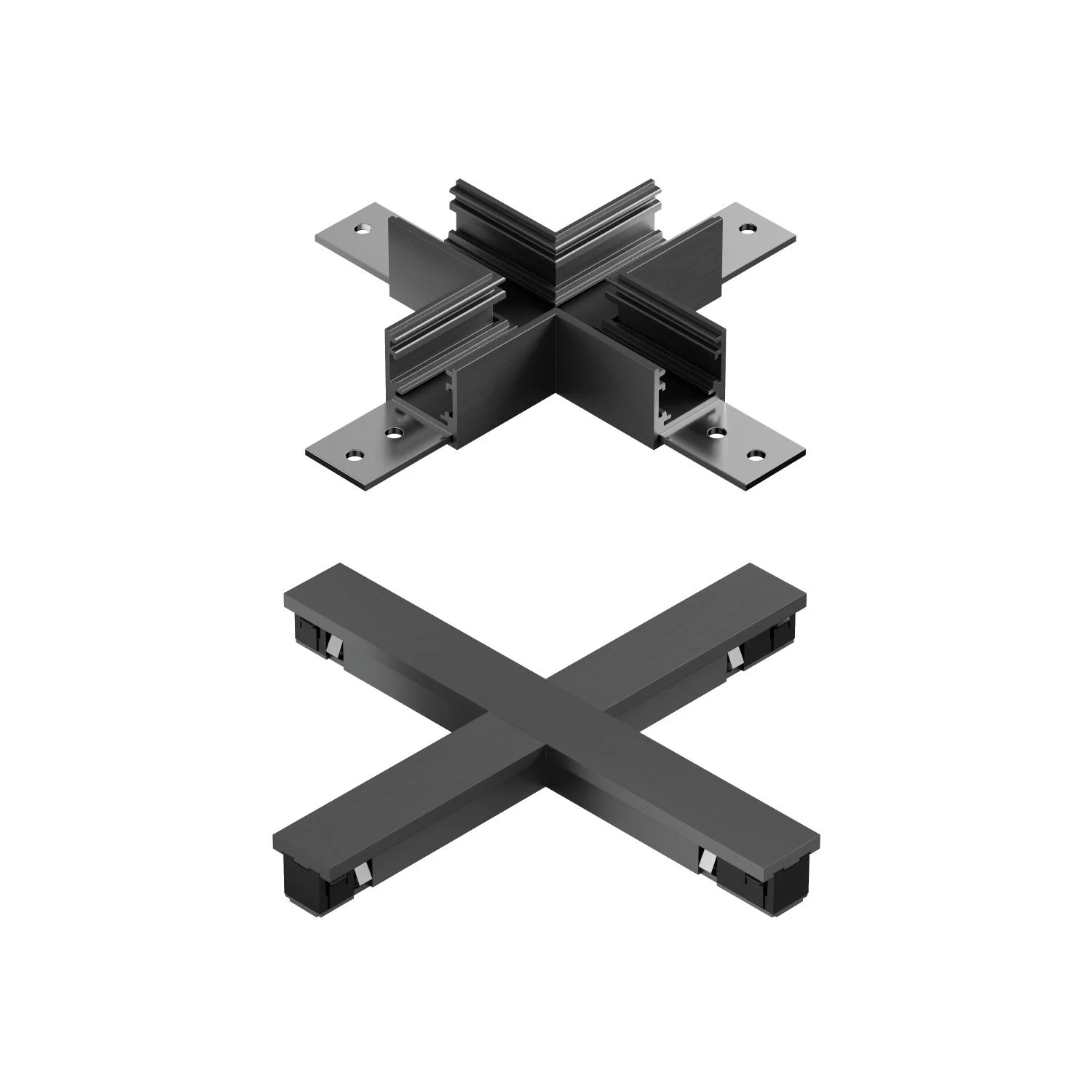 Lucide Premium LINIAL X-konektor - 1-okruhovu00fd osvetu013eovacu00ed systu00e9m - Smart - 48V kou013eajnica - Satin Gun Metal