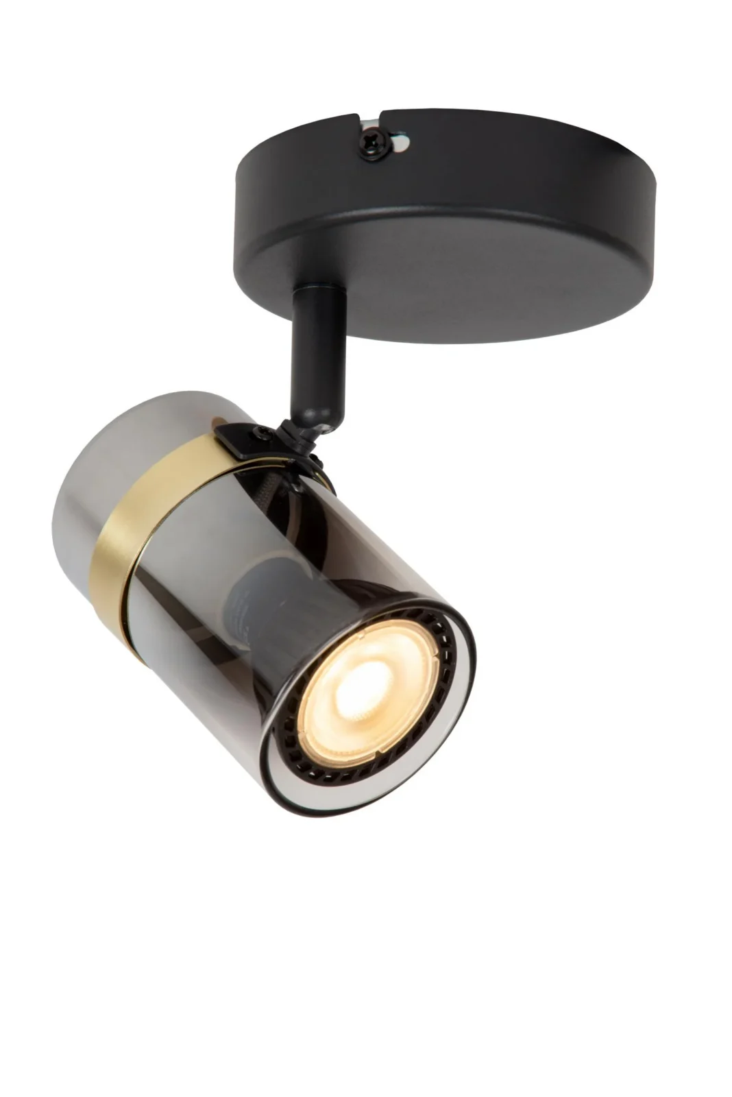 Lucide UPTON - Stropnu00e9 reflektory - 1xGU10 - Smoke Grey