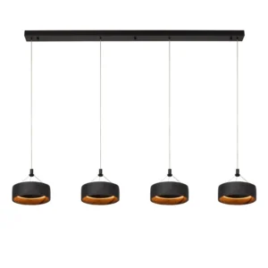 Lucide ADELANTE - Zu00e1vesnu00e9 svetlo - LED Dim. - CCT - 4x10W 2200K/3300K - u010dierna - Premium