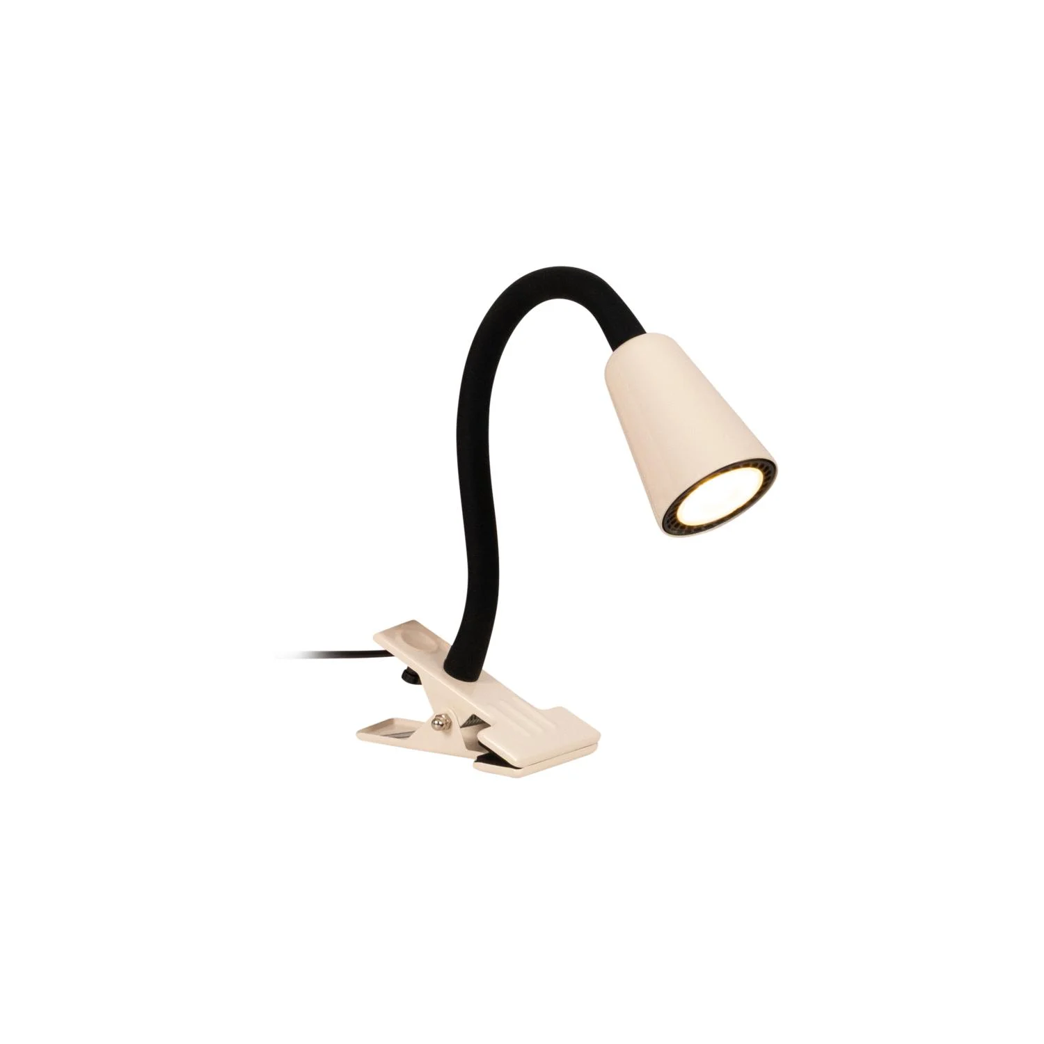 Lucide JASPER - svorkovu00e1 lampa - 1xGU10 - Kru00e9movu00e1 | Essential