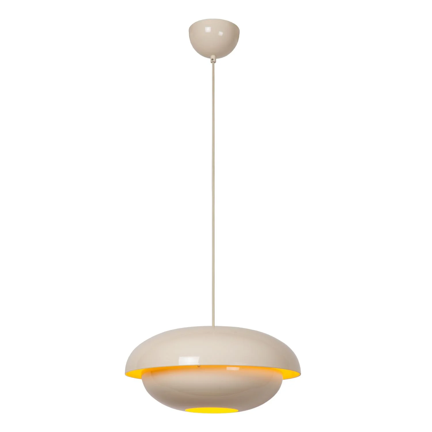 Lucide YOUNES - Zu00e1vesnu00e9 svetlo - u00d8 40 cm - 1xE27 - Kru00e9movu00e1 | Essential