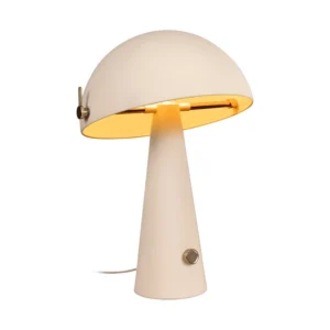 Lucide BARONE - Stolnu00e1 lampa - u00d8 38 cm - 1xE27 - Kru00e9movu00e1 | Nu00e1lada