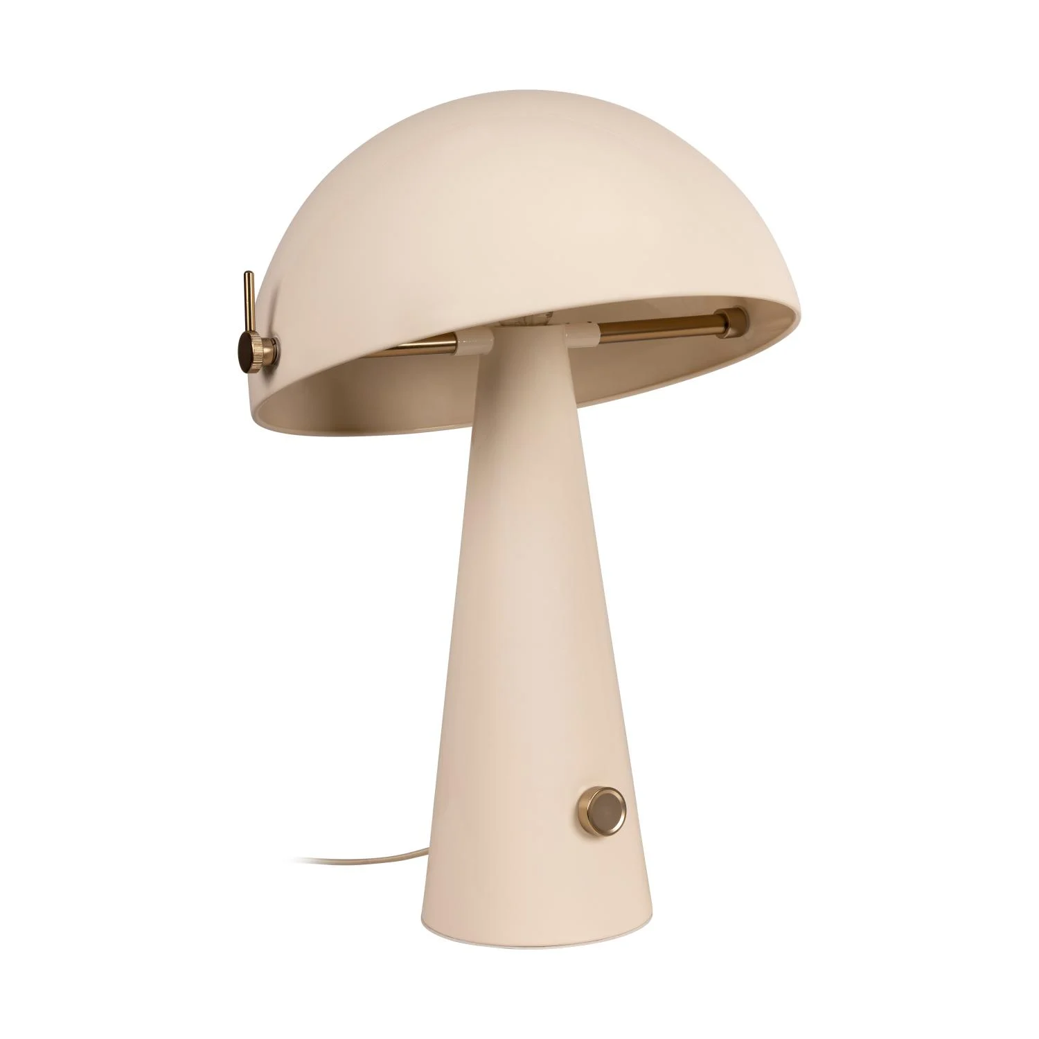 Lucide BARONE - Stolnu00e1 lampa - u00d8 38 cm - 1xE27 - Kru00e9movu00e1 | Nu00e1lada