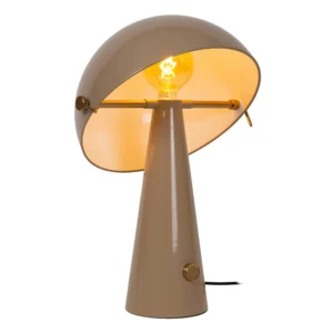 Lucide BARONE - Stolnu00e1 lampa - u00d8 38 cm - 1xE27 - Taupe | Nu00e1lada