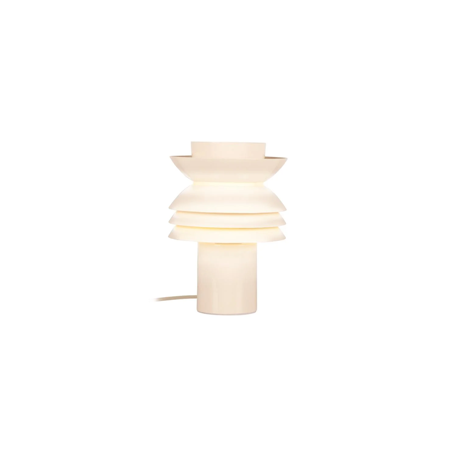 Lucide YINDRA - Stolnu00e1 lampa - u00d8 17,5 cm - 1xE27 - Kru00e9movu00e1 | Nu00e1lada