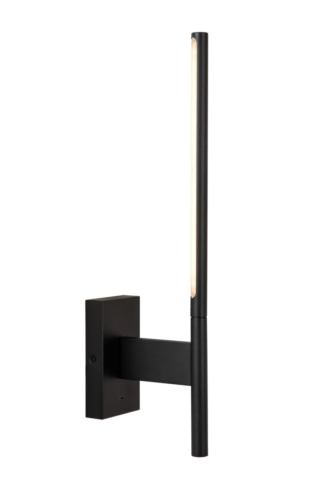 Lucide FINAN - Nu00e1stennu00e9 svetlo - LED - 1x6W 2700K - s USB nabu00edjacu00edm bodom - u010dierna
