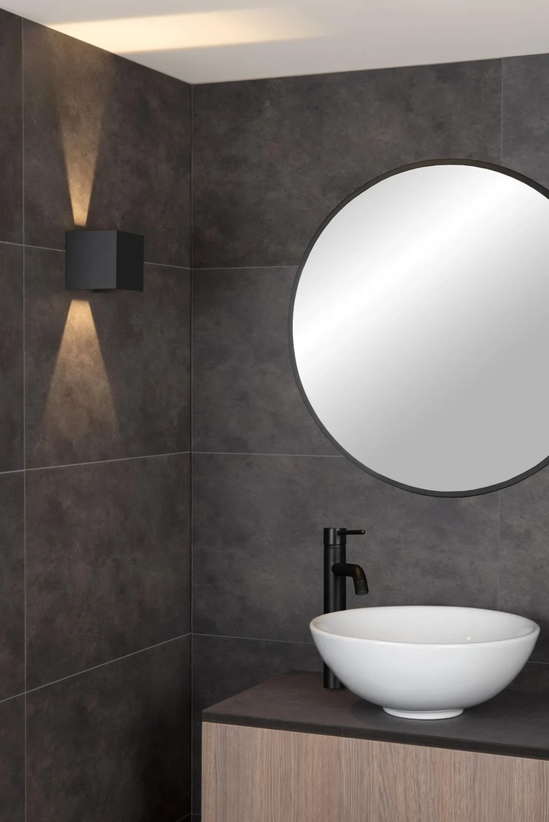 Lucide AXI - Nu00e1stennu00e9 reflektor / Nu00e1stennu00e9 svetlo Ku00fapeu013eu0148a - LED - 2x7W 2700K - IP54 - Nastaviteu013enu00fd uhol lu00fau010da - u010dierna