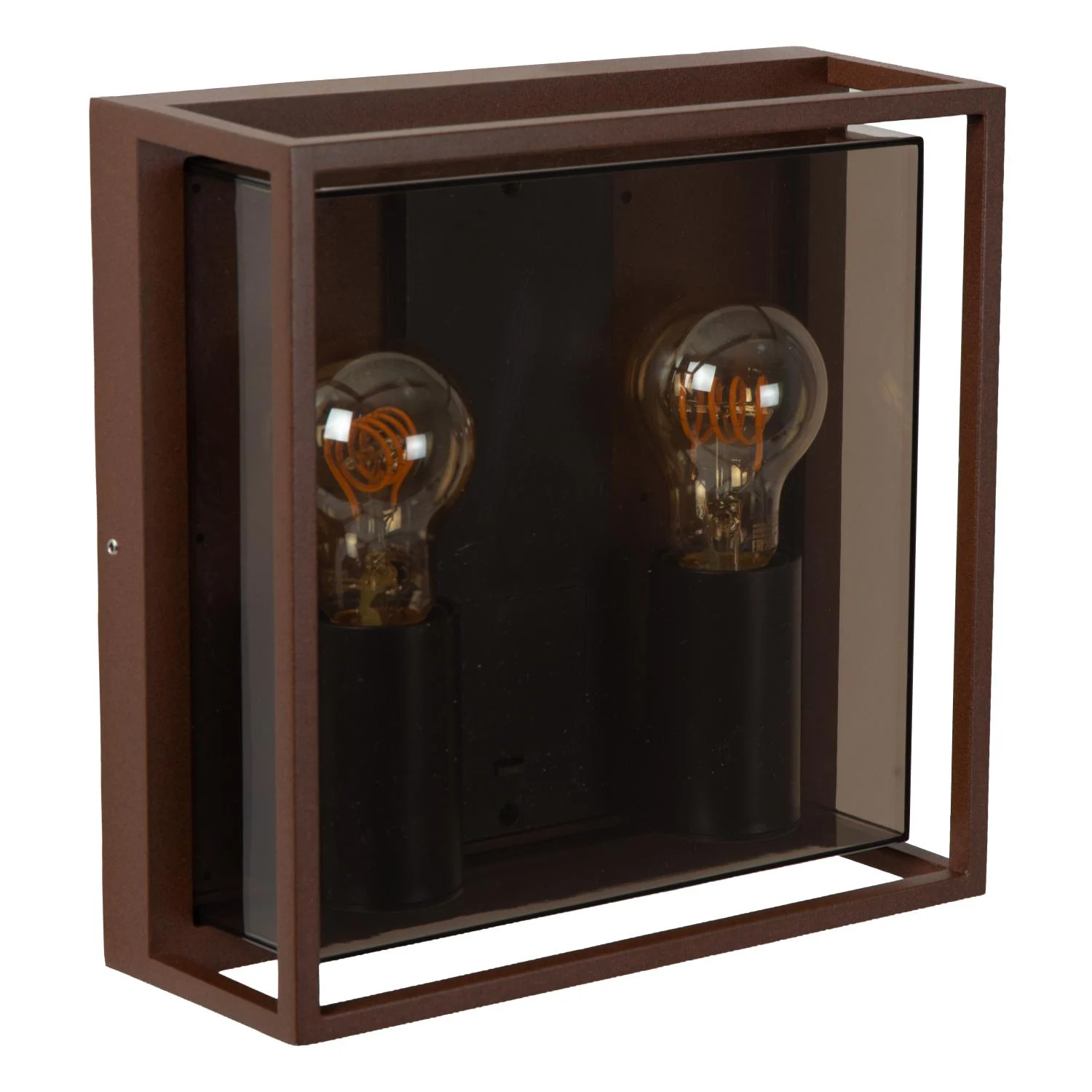 Lucide COZETTE - Nu00e1stennu00e9 svetlo vnu00fatornu00e9/vonkaju0161ie - 2xE27 - IP65 - Rust Brown - Essential