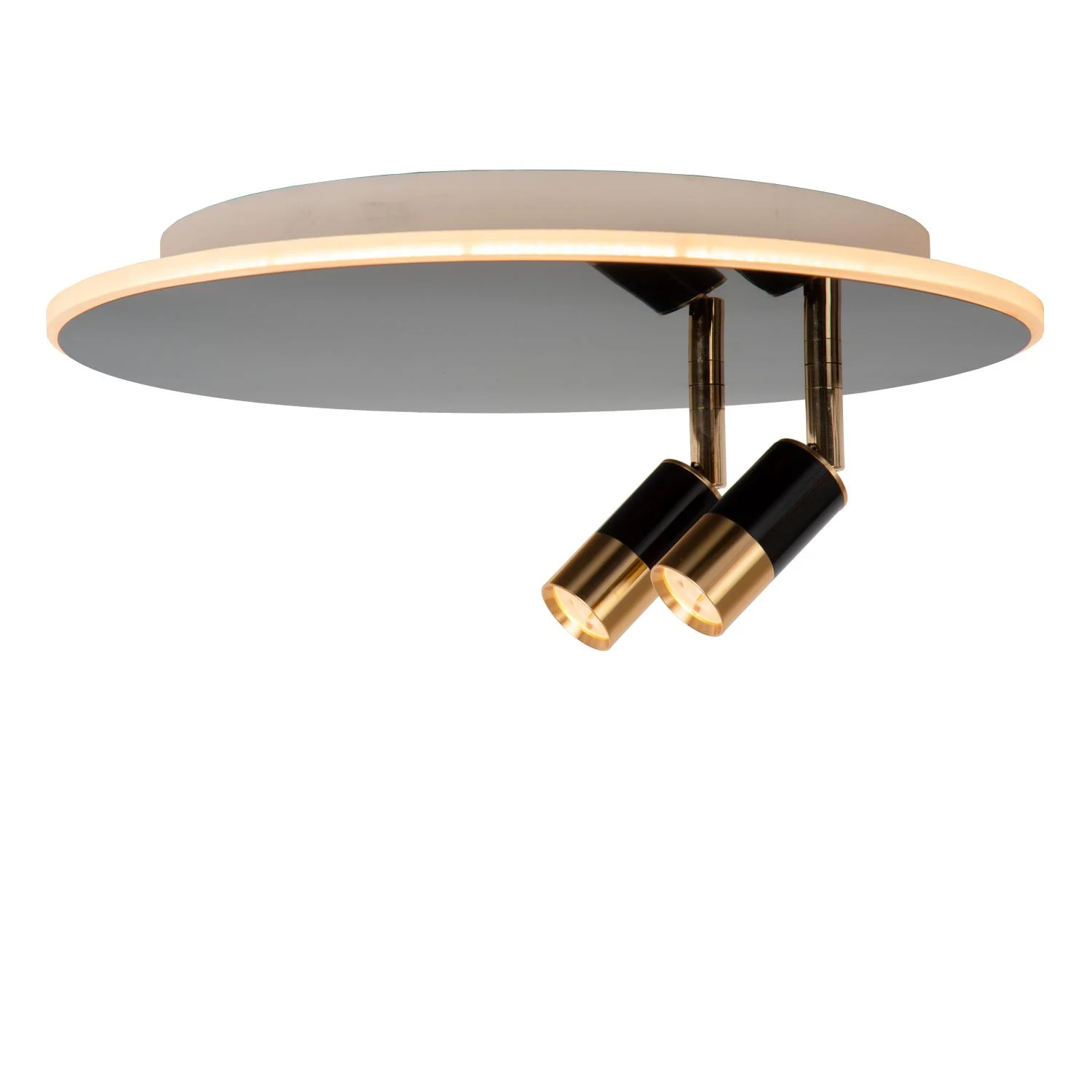 Lucide JUBEL - Zapustenu00e9 stropnu00e9 svetlo - u00d8 40 cm - LED - CCT - 2500K/3000K - Gun Metal