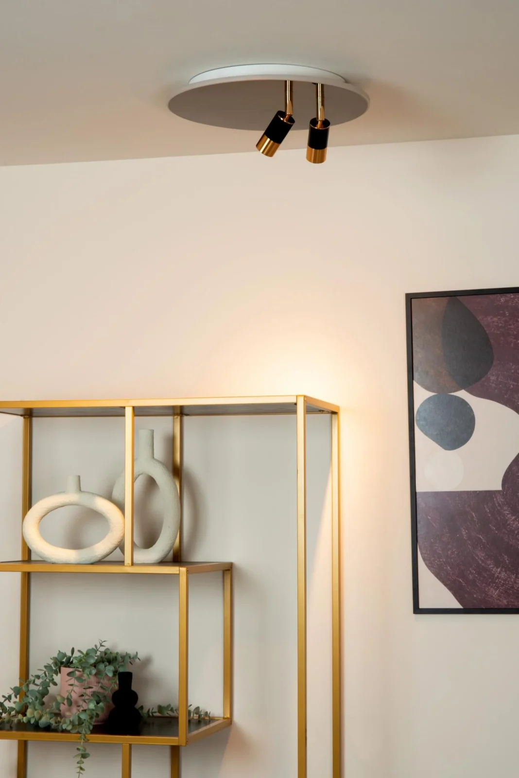 Lucide JUBEL - Zapustenu00e9 stropnu00e9 svetlo - u00d8 40 cm - LED - CCT - 2500K/3000K - Gun Metal