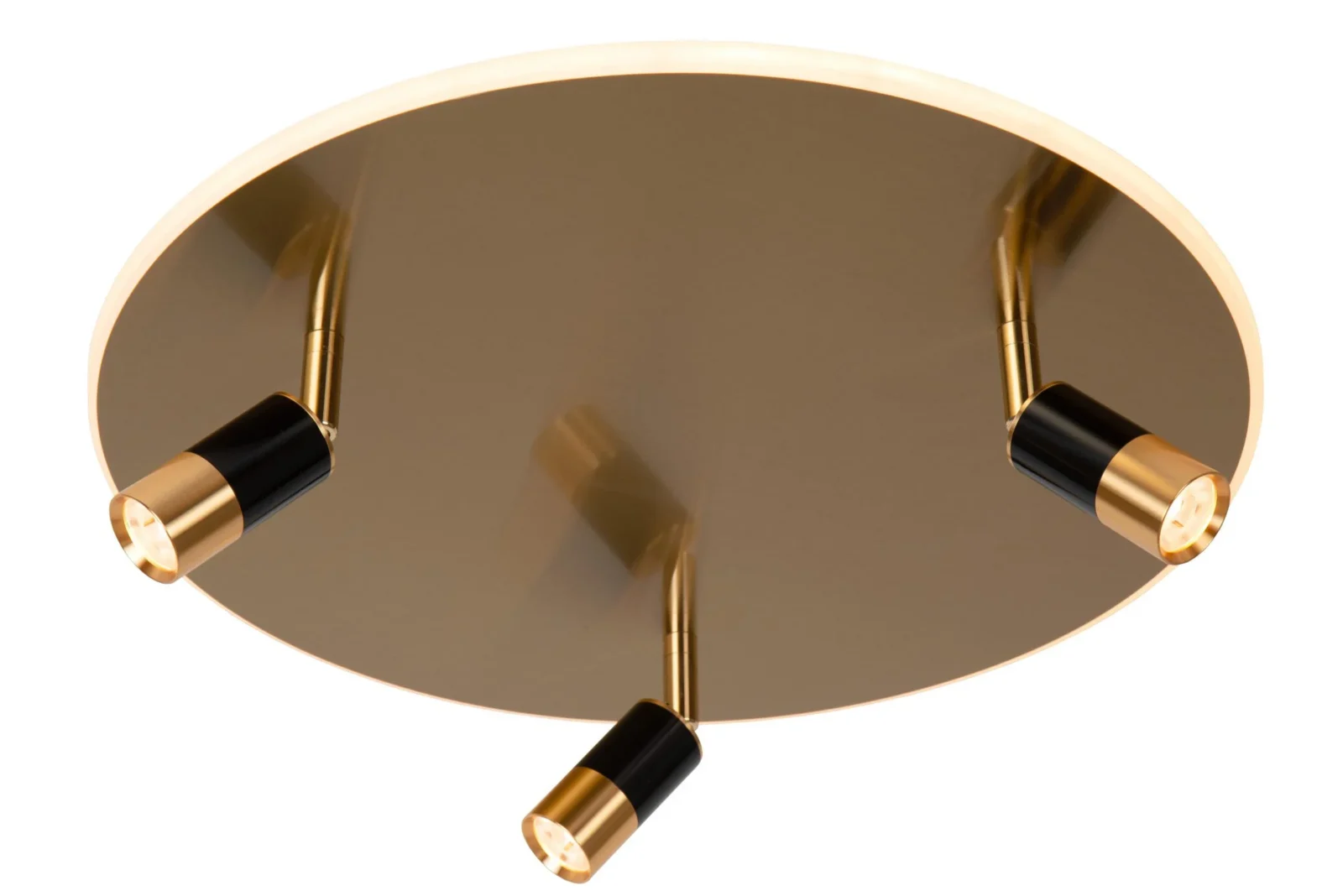 Lucide JUBEL - Zapustenu00e9 stropnu00e9 svetlo - u00d8 48 cm - LED - CCT - 2500K/3000K - Matt Gold / Brass