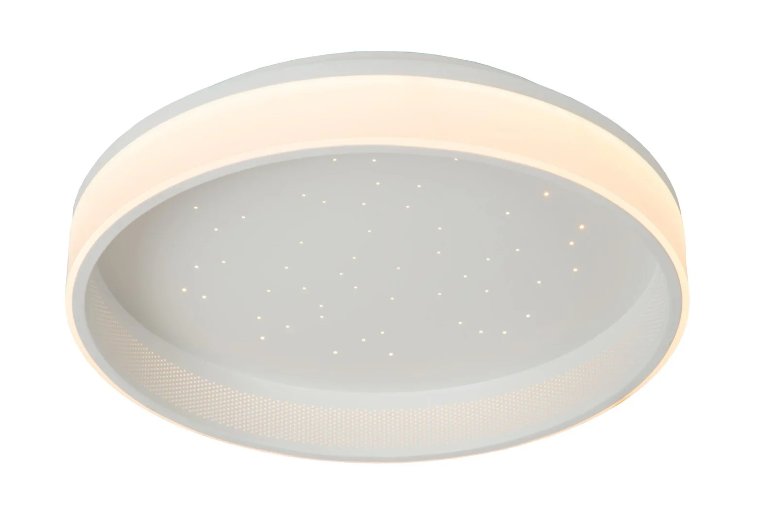 Lucide ESTREJA - Spu00fau0161u0165acie stropnu00e9 svetlo - u00d8 40 cm - LED 3-stupu0148ovu00e9 Dimovanie - CCT - 2500K/3000K - biela