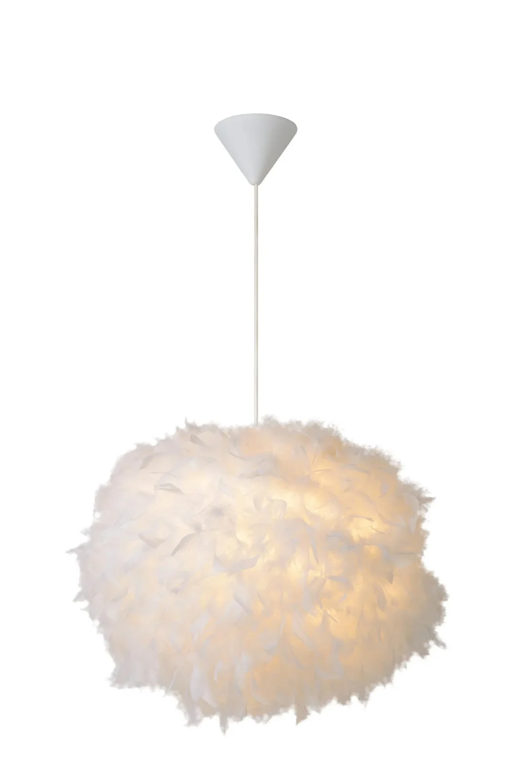 Lucide GOOSY SOFT - zu00e1vesnu00e9 svetlo - u00d8 50 cm - 1xE27 - biela