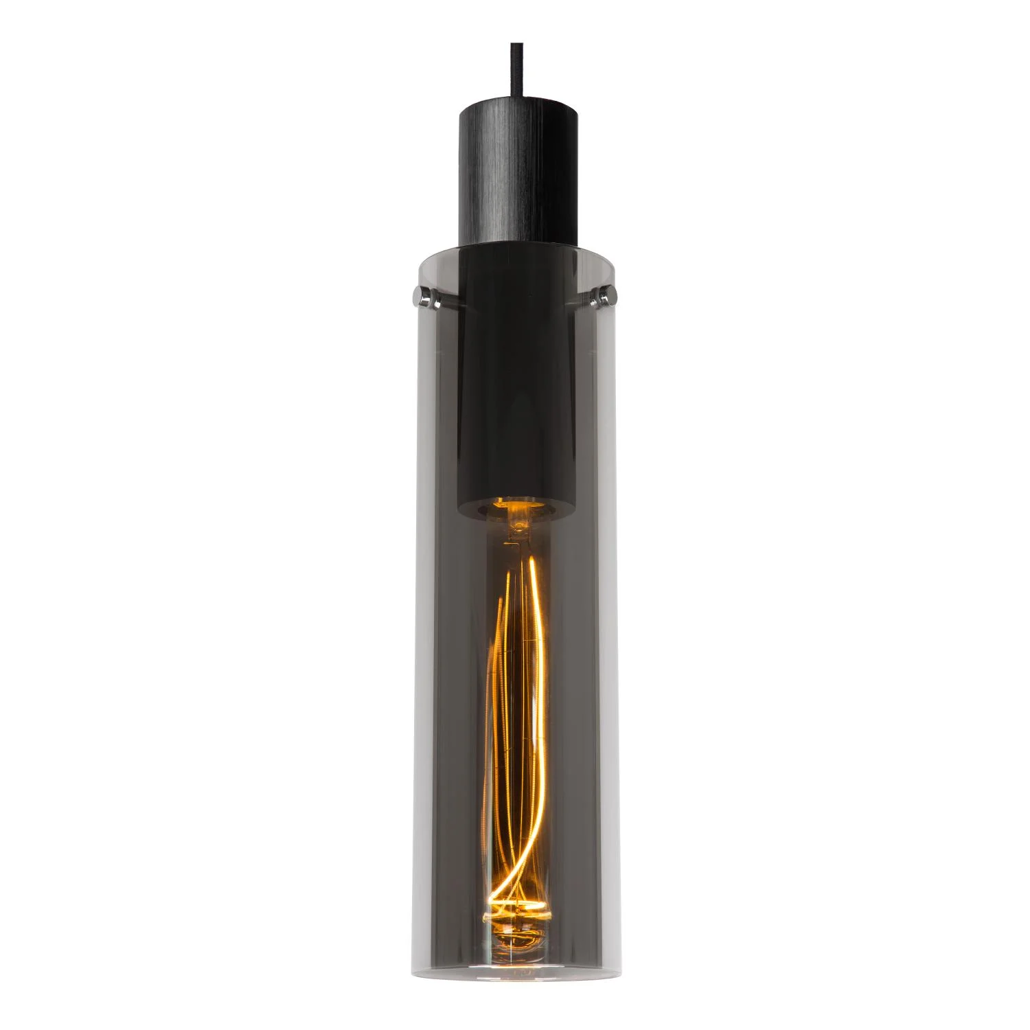 Lucide ORLANDO - Zu00e1vesnu00e9 svetlo - u00d8 10 cm - 1xE27 - Smoke Grey