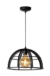 Lucide DIKRA - zu00e1vesnu00e9 svetlo - u00d8 40 cm - 1xE27 - u010dierna