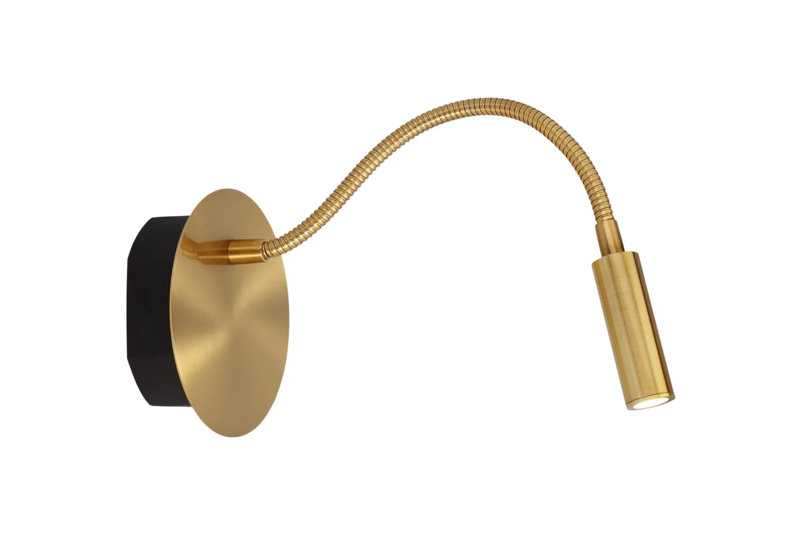 Lucide JOLIJN - Nabu00edjateu013enu00e1 nou010dnu00e1 lampa / nu00e1stennu00e9 svetlo - Batu00e9riovu00fd balu00edk - u00d8 11 cm - LED - 1x2W 3000K - Magneticku00e1 - Matt Gold / Mosadz