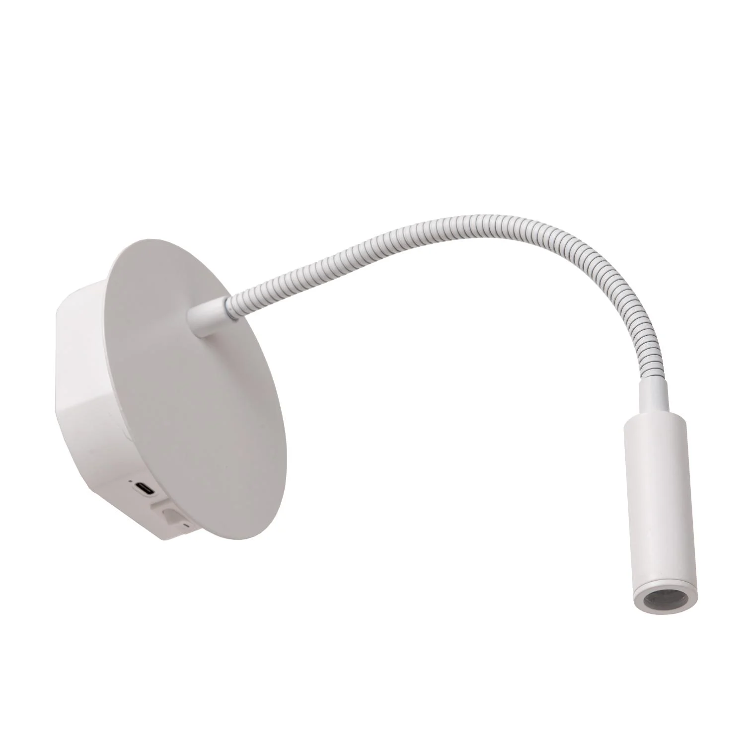 Lucide JOLIJN - Nabu00edjateu013enu00e1 nou010dnu00e1 lampa / nu00e1stennu00e9 svetlo - batu00e9riovu00fd balu00edk - u00d8 11 cm - LED - 1x2W 3000K - magneticku00e1 - biela
