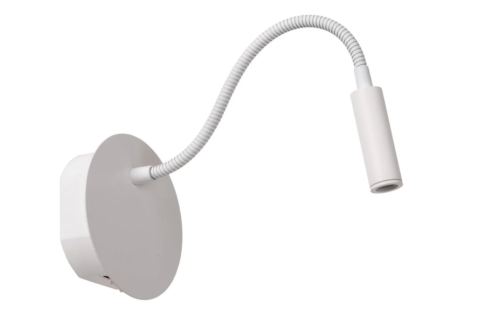 Lucide JOLIJN - Nabu00edjateu013enu00e1 nou010dnu00e1 lampa / nu00e1stennu00e9 svetlo - batu00e9riovu00fd balu00edk - u00d8 11 cm - LED - 1x2W 3000K - magneticku00e1 - biela