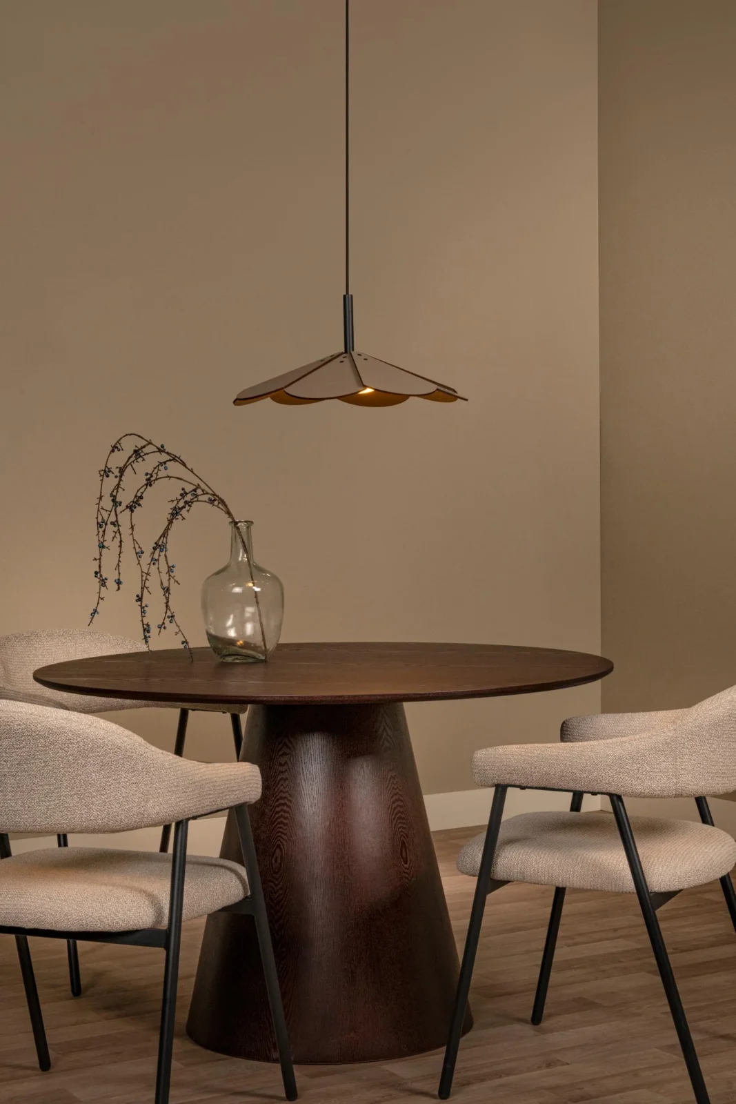 Lucide BLOMSTER - zu00e1vesnu00e9 svetlo - u00d8 47 cm - LED tlmenu00e9 - 1x9W 2700K - Taupe | Essential