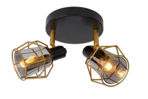 Lucide NILA - Stropnu00e9 reflektory - 2xE14 - u010cierne