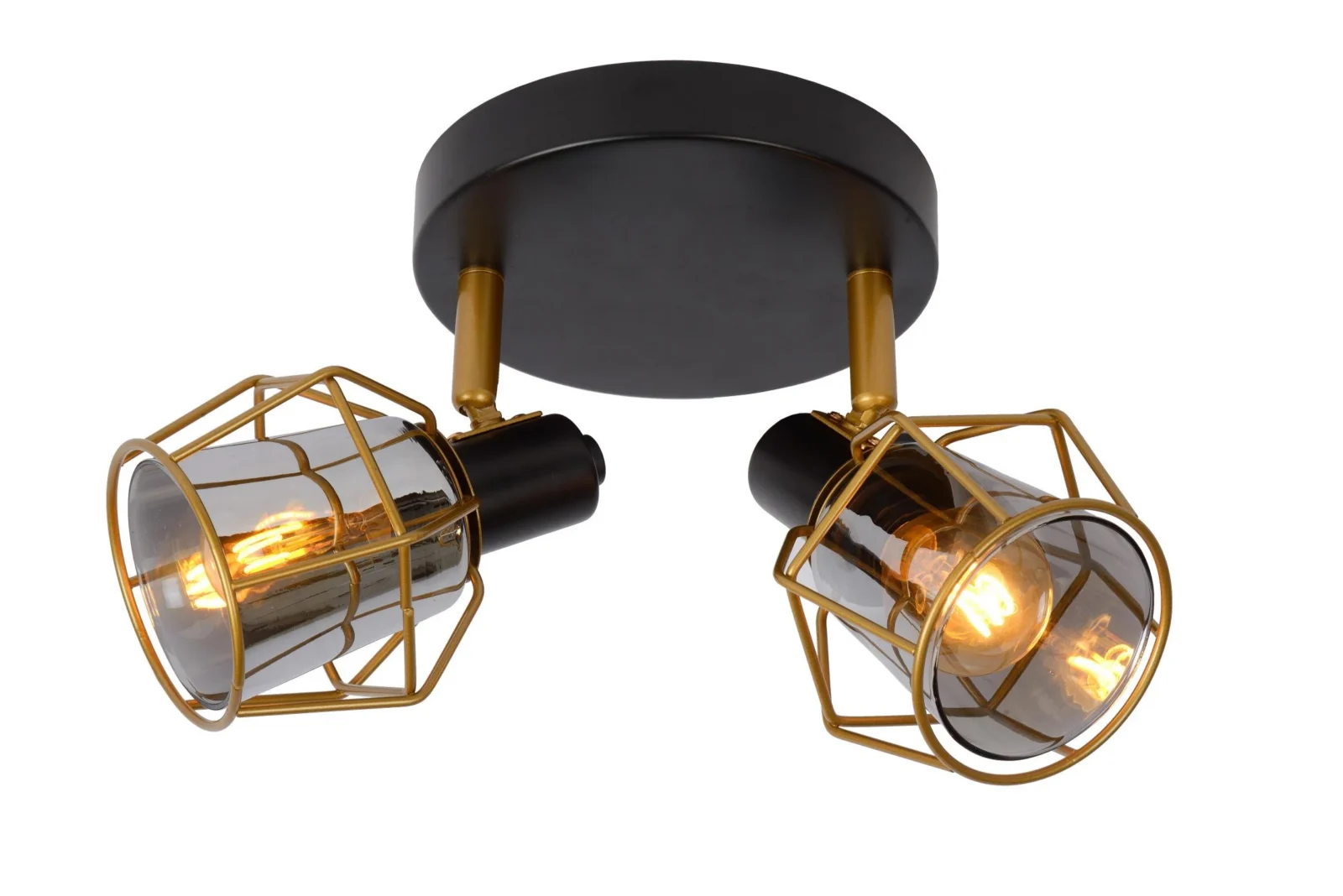 Lucide NILA - Stropnu00e9 reflektory - 2xE14 - u010cierne