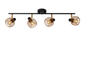 Lucide MAREN - Stropnu00e9 reflektory - 4xE14 - Matt Gold / Brass