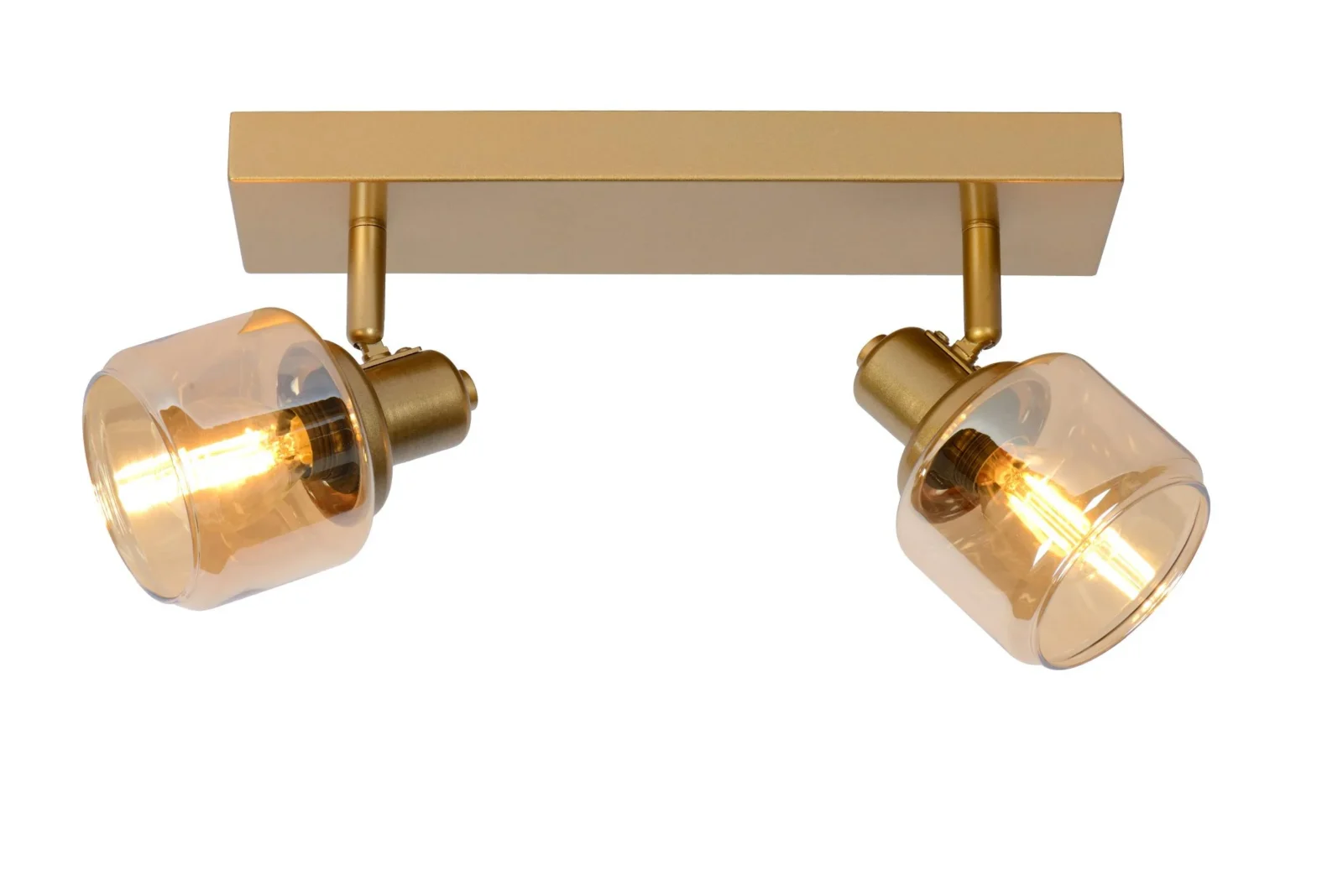 Lucide BJORN - Stropnu00e9 reflektory - 2xE14 - Matt Gold / Brass