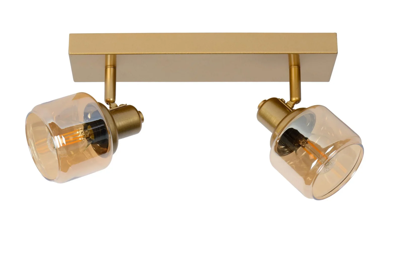 Lucide BJORN - Stropnu00e9 reflektory - 2xE14 - Matt Gold / Brass