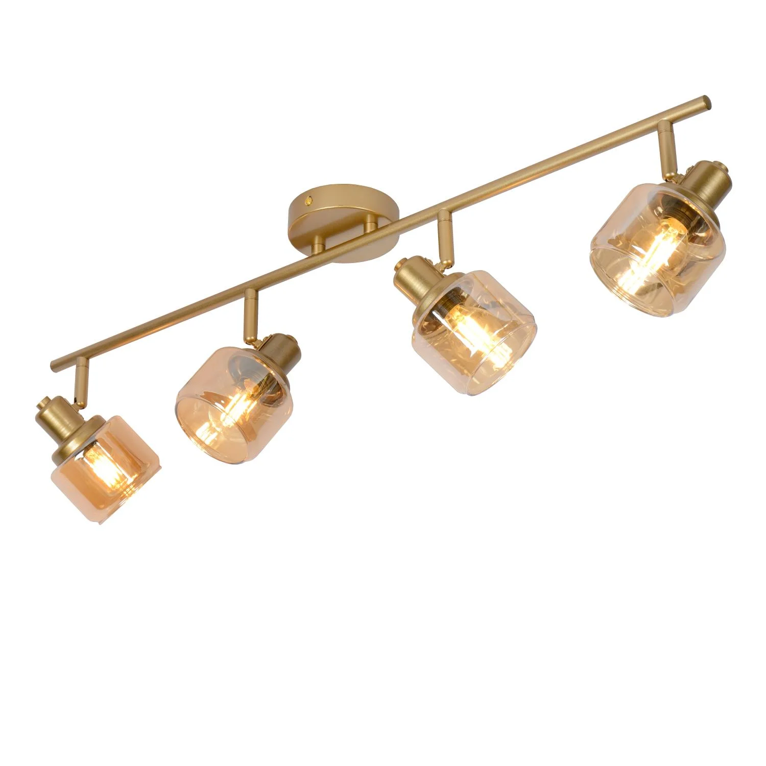 Lucide BJORN - Stropnu00e9 reflektory - 4xE14 - Matt Gold / Brass