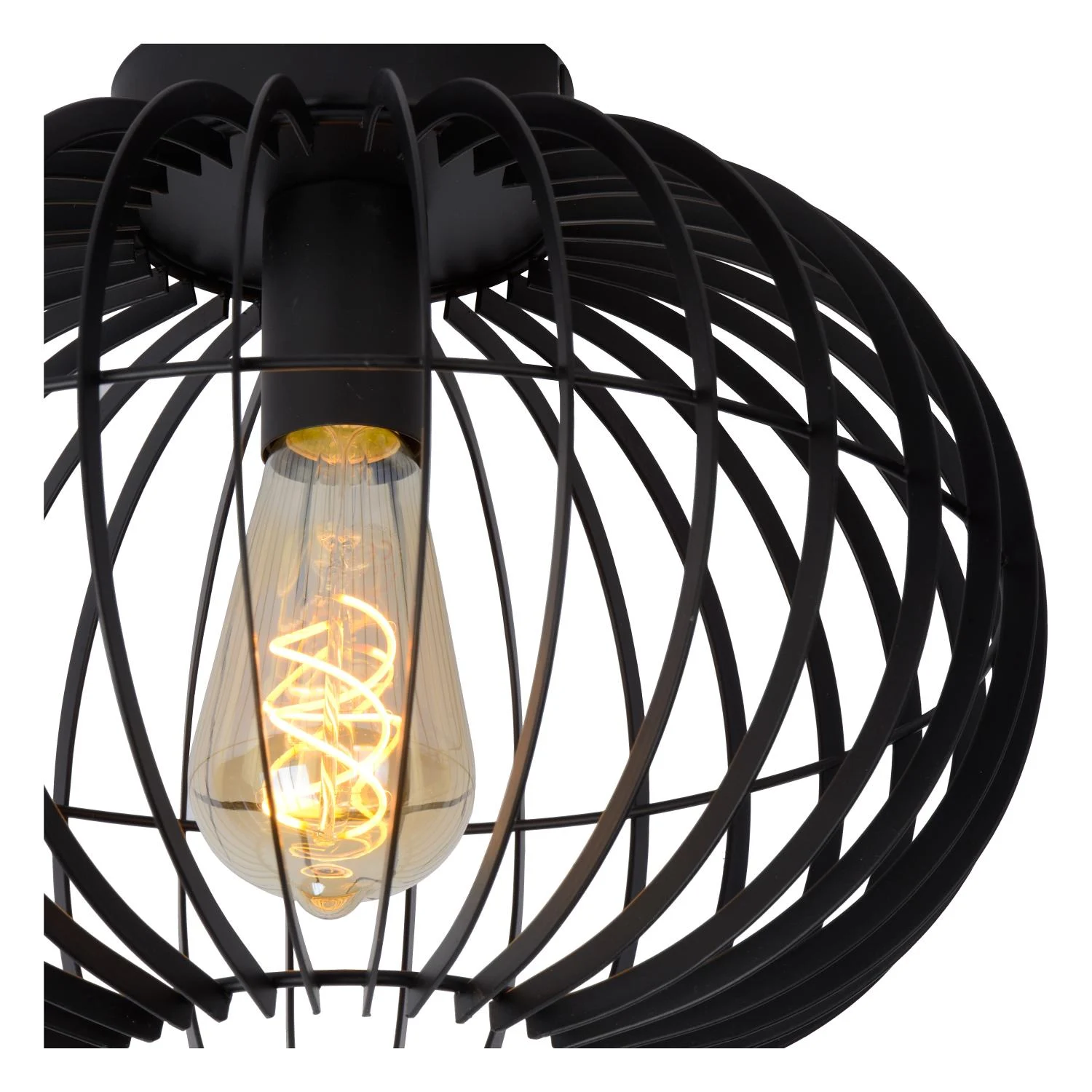 Lucide REDA - Zapustenu00e9 stropnu00e9 svetlo - u00d8 32 cm - 1xE27 - u010dierne