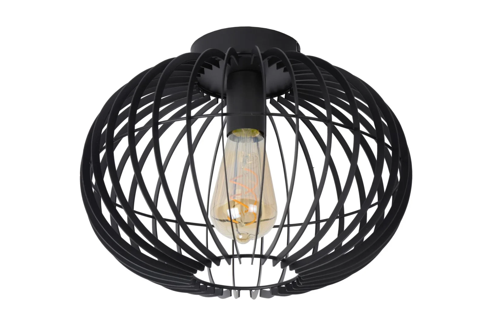 Lucide REDA - Zapustenu00e9 stropnu00e9 svetlo - u00d8 32 cm - 1xE27 - u010dierne