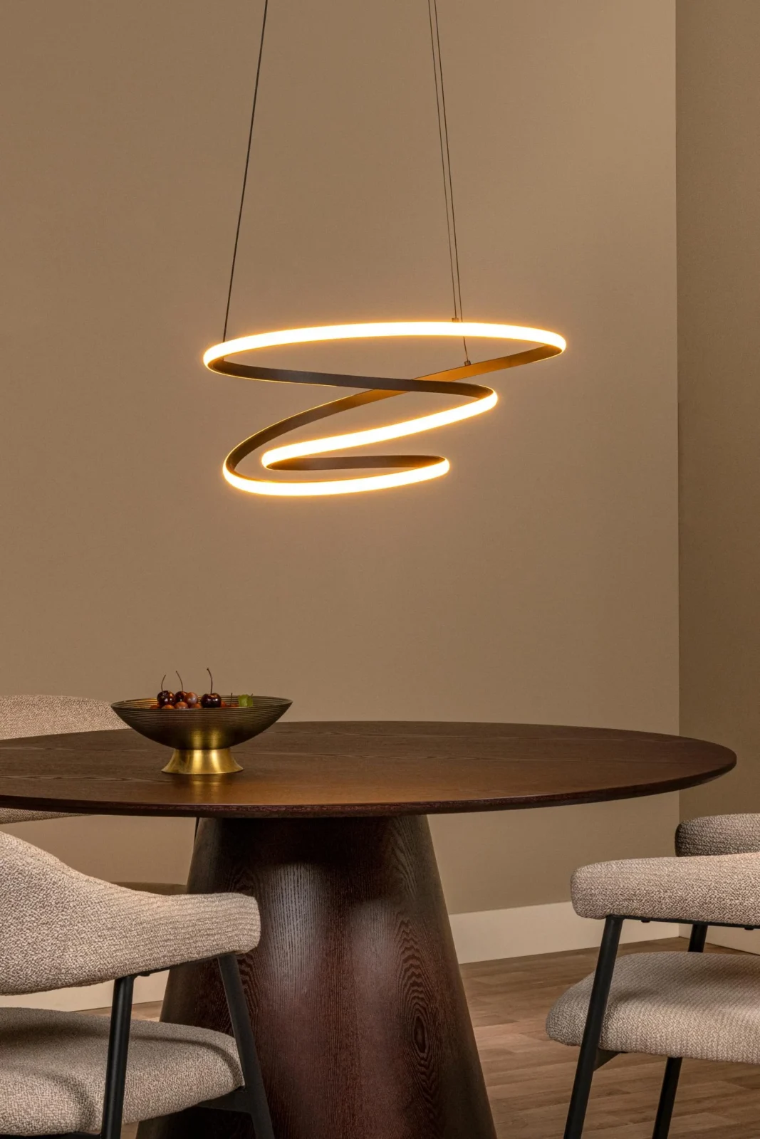 Lucide ESPIRAL - zu00e1vesnu00e9 svetlo - LED tlmenu00e9. - CCT - 1x40W 2700K/4000K - u010dierna | Essential