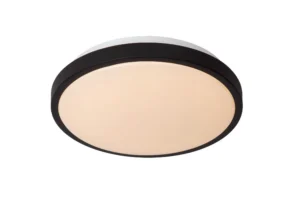 Lucide DASHER - Spu00fau0161u0165acie stropnu00e9 svetlo Ku00fapeu013eu0148a - u00d8 29,3 cm - LED - 1x12W 2700K - IP44 - Pohybovu00fd senzor - u010dierny
