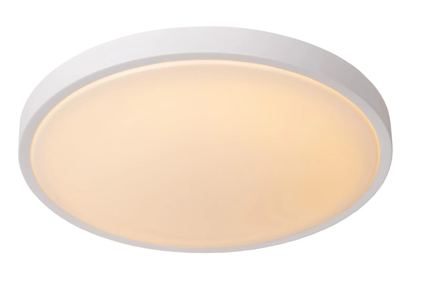 Lucide DASHER - Spu00fau0161u0165acie stropnu00e9 svetlo Ku00fapeu013eu0148a - u00d8 41 cm - LED - 1x24W 2700K - IP44 - Pohybovu00fd senzor - biela