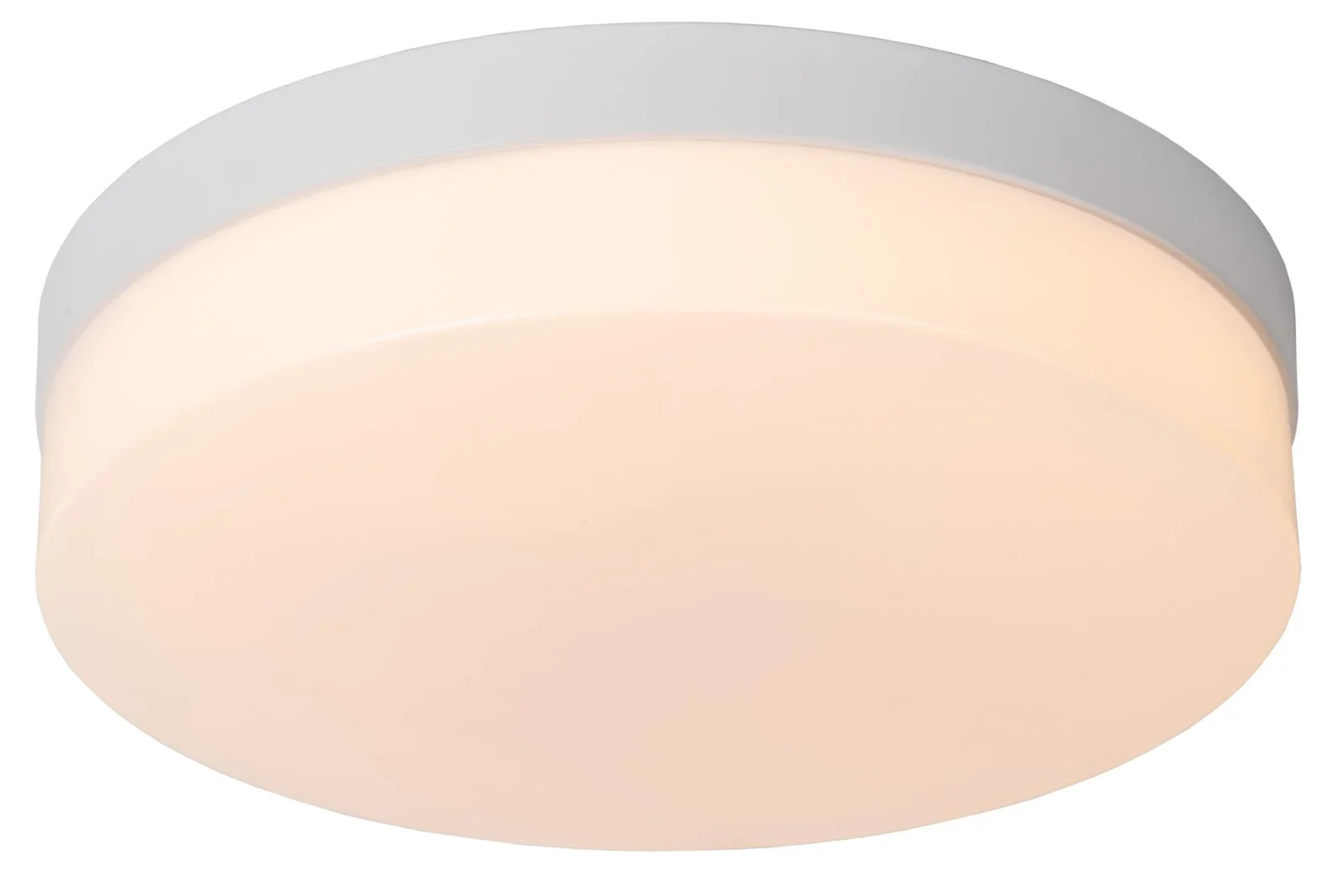 Lucide BISKIT - Spu00fau0161u0165acie stropnu00e9 svetlo Ku00fapeu013eu0148a - u00d8 28 cm - LED - 1x18W 2700K - IP44 - Pohybovu00fd senzor - biela