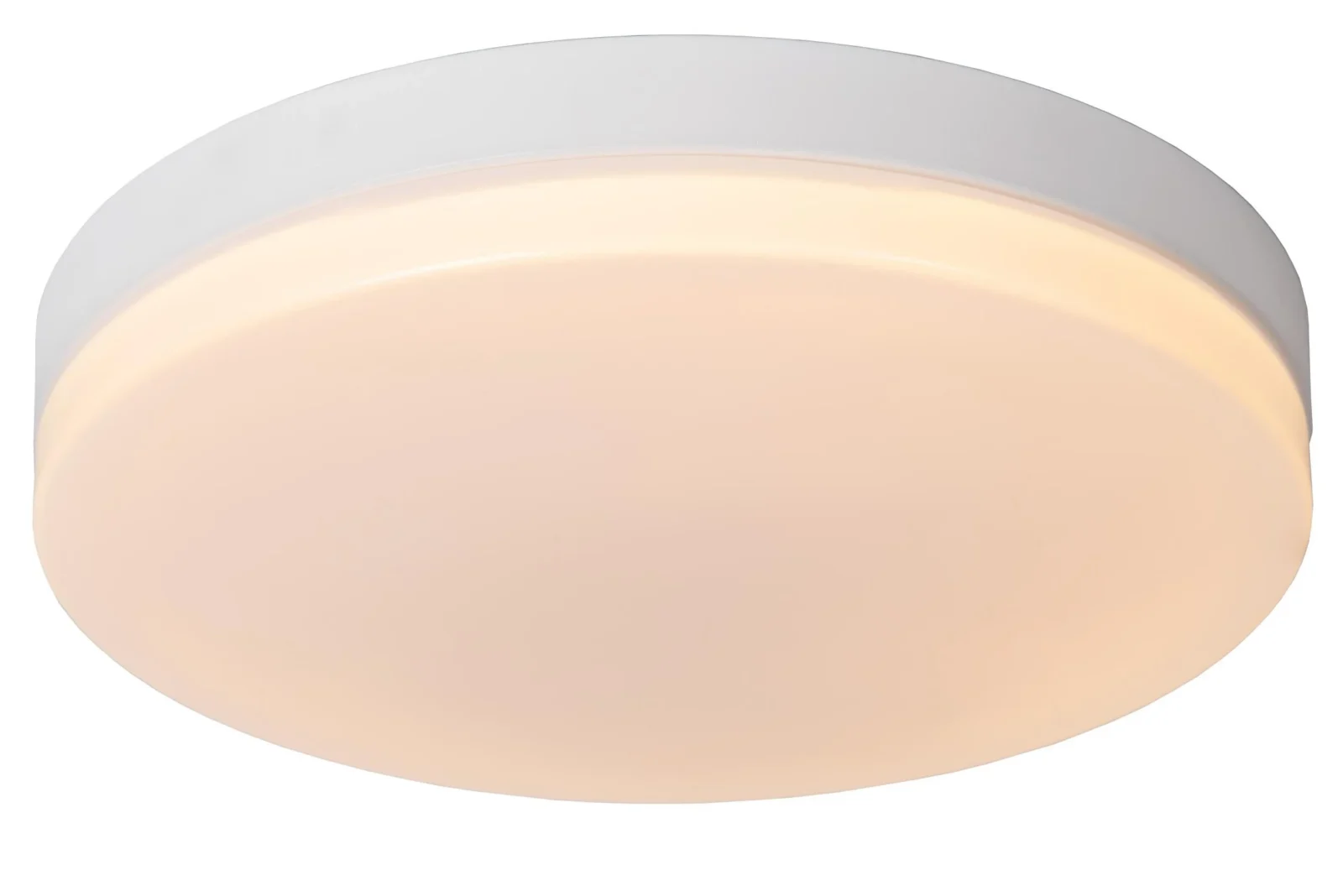 Lucide BISKIT - Spu00fau0161u0165acie stropnu00e9 svetlo Ku00fapeu013eu0148a - u00d8 40 cm - LED - 1x36W 2700K - IP44 - Pohybovu00fd senzor - biela