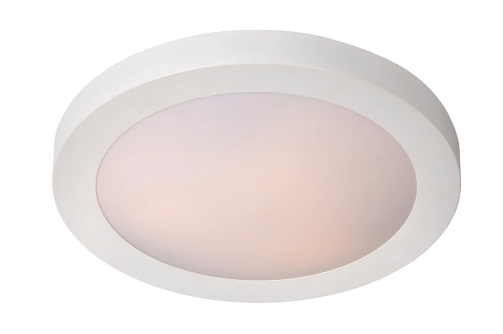 Lucide FRESH - Splachovacie stropnu00e9 svetlo Ku00fapeu013eu0148a - u00d8 35 cm - 2xE27 - IP44 - biela